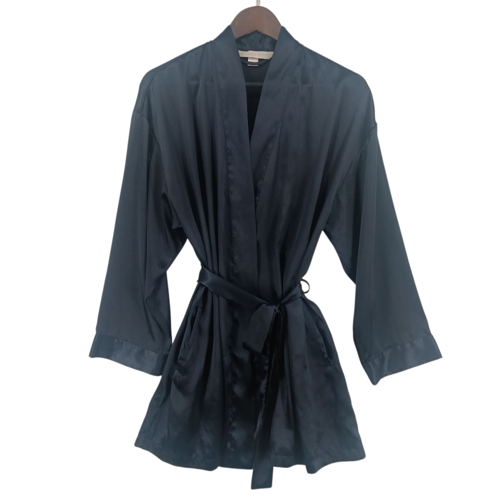 Victoria's Secret Women's Belted Satin Kimono Robe One Size